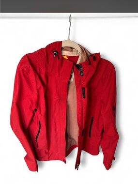 Lole Red Hooded Shell Jacket